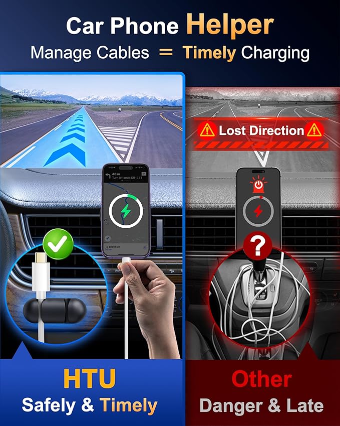 2026 Ultimate Best【True Military-Grade & Safety Cert】Car Phone Holder HTU【Upgraded 5-in-1 & 100+LBS Strongest Suction】360 Rotation Truck Windshield Dashboard Vent Mount Stand for iPhone Android, Black
