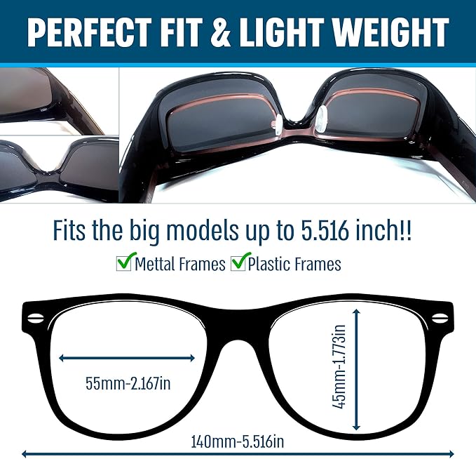 BLUE CUT Fit Over Polarized Sunglasses Solar Shield Sunglasses To Wear Over Glasses