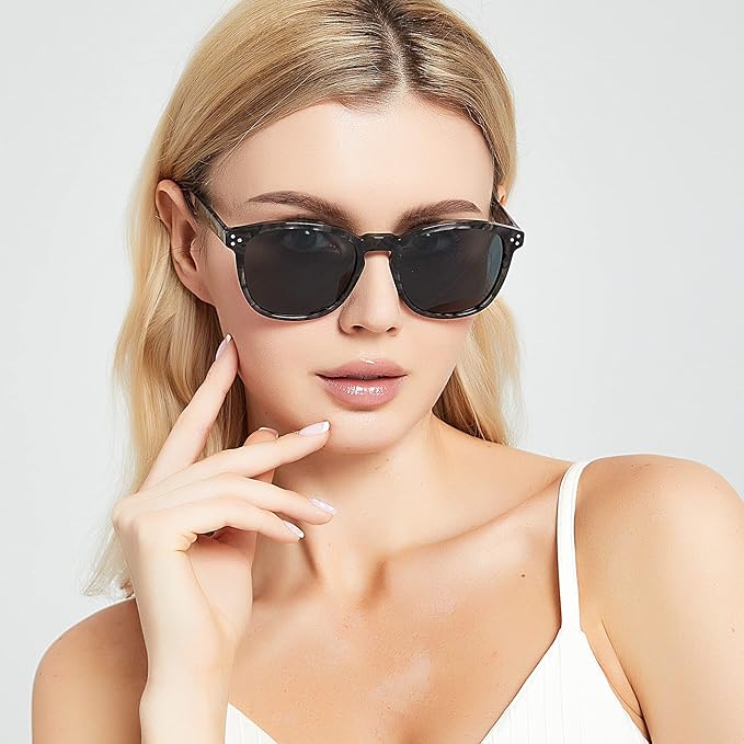 Polarized Sunglasses For Women UV - Protection Womens Trendy Fashion Large Shades With Acetate Frame BC2110