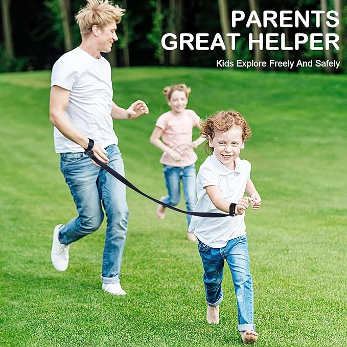 Secure Wrist Leash Harness for Older Children with Autism Special Needs ADHD, Escape Proof Wrist Leash with Adjustable Tether and Lock Buckle, Child Elopement Leash