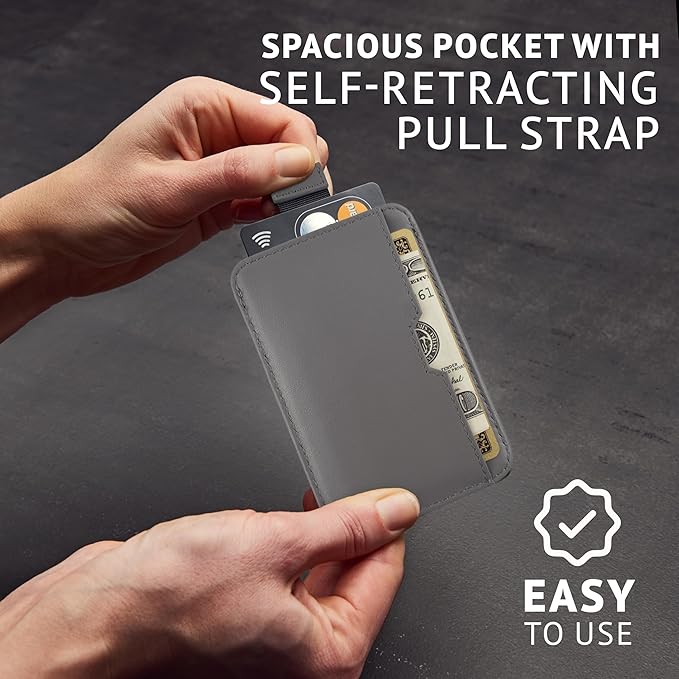 Vaultskin CHELSEA Mens RFID Blocking Slim Leather Card Wallet - Minimalist Front Pocket Cardholder