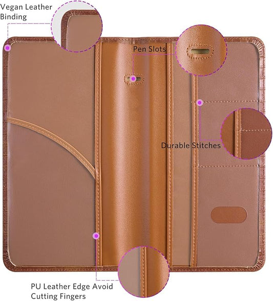 CoBak Car Registration and Insurance Holder - Vehicle Glove Box Car Organizer,Auto Truck Comparment Accessories Case with Magnetic Closure for Driver License,Cards