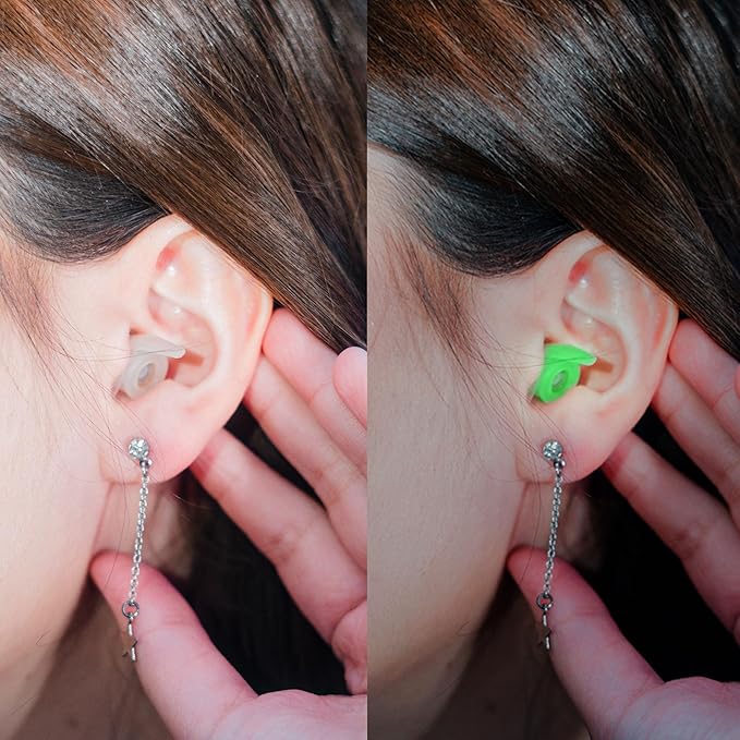 Eargasm Afterglow High Fidelity Earplugs - Reusable Glow-in-The-Dark Noise Reduction Hearing Protection Ear-Plugs with Carrying Case for Concerts, Festivals, Raves, Musicians, Live Music, Sports