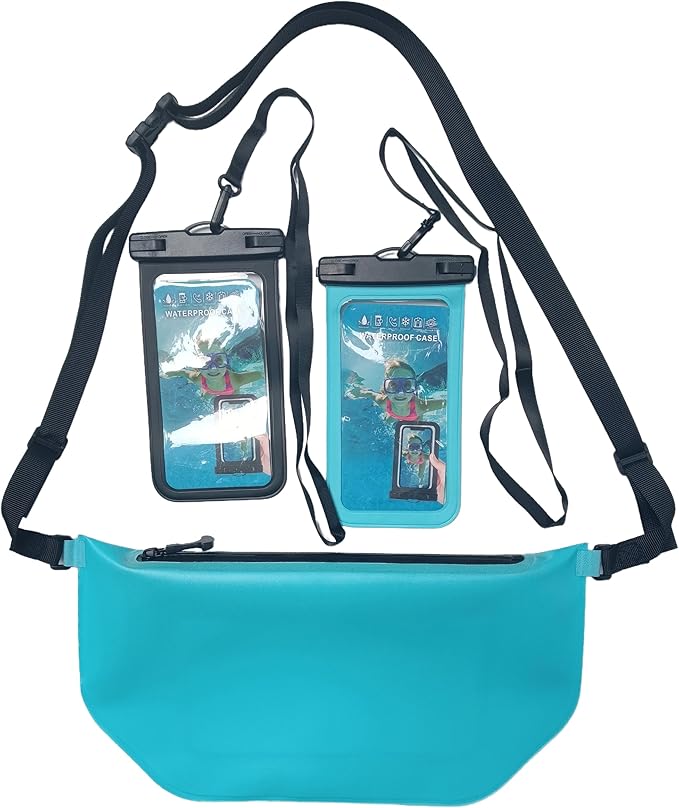 Waterproof Phone Pouch, Waterproof Phone Case, for iPhone 17 16 15 14 Pro Max，IPX8 Waterproof Rating, airtight Zipper Seal