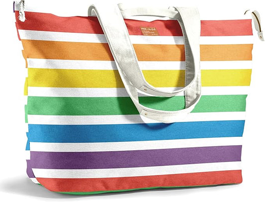Fit & Fresh Large Beach Bag for Women - Extra Large Travel Tote With Pockets