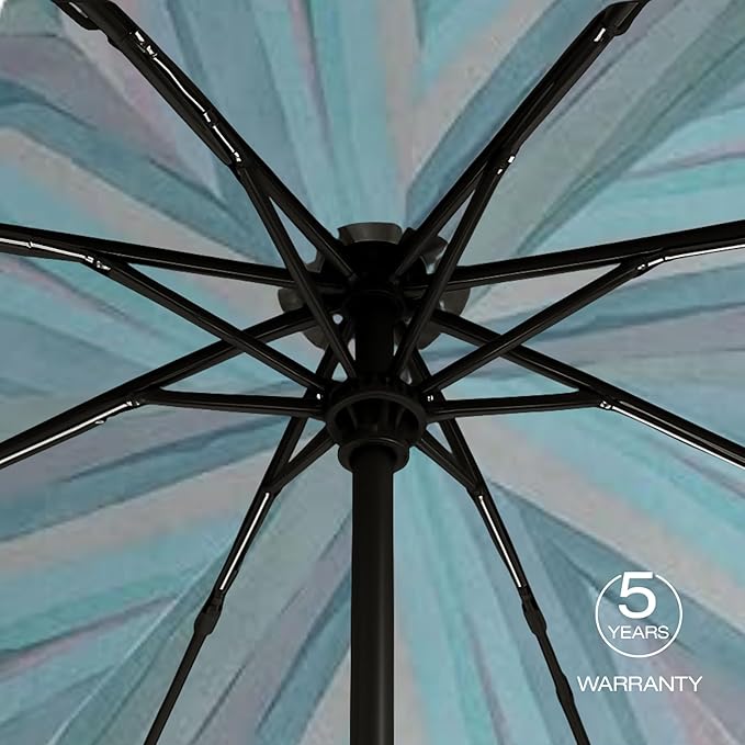 Knirps A.200 Medium Duomatic Windproof Umbrella for Adults – Automatic Open Close 38.5" Canopy, Travel Case Included