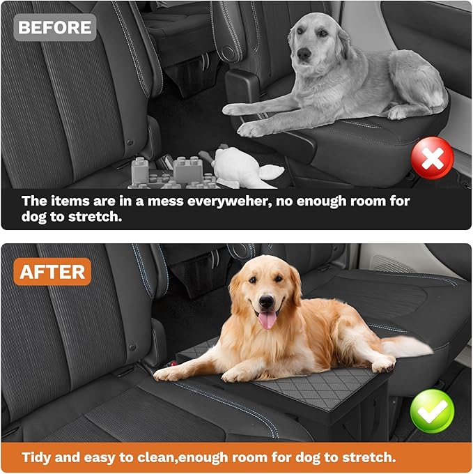 Shademax Car Seat Organizer for Chrysler Pacifica 2017-2025 2026 Accessories Backseat Organizer Car Console Organizer for Kids Toys, Baby Supplies, Dog Toys, Snack Organizer, Travel Storage Box