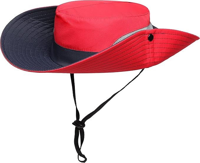 Womens Summer Sun Hat Beach Hat Wide Brim Outdoor UV Protection Hat Foldable Cool Mesh Ponytail Bucket Hat