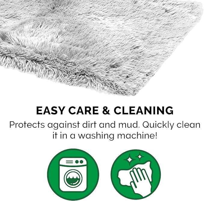 Furhaven Waterproof Throw Blanket for Dogs & Indoor Cats, Washable - Shaggy Plush Calming Long Faux Fur & Velvet Dog Blanket - Mist Gray, Small