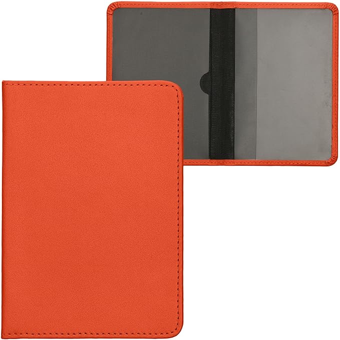 kwmobile Registration and Insurance Holder - Car Document Holder for Vehicle Documents and Cards - PU Leather - Black