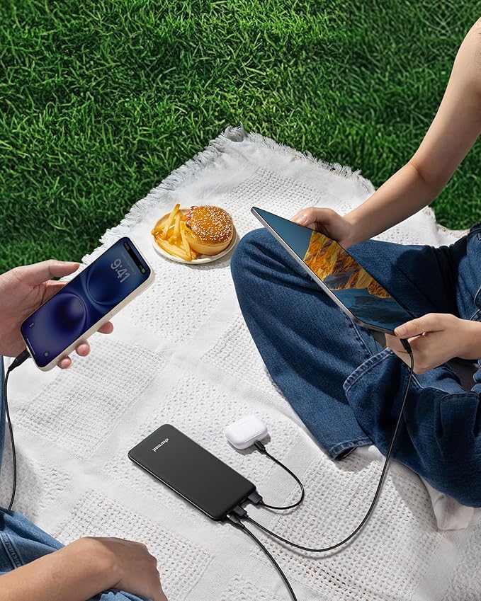 Charmast 26800mAh Slim Portable Charger Power Bank, 15W Fast Charging Battery Pack, Travel Essentials Compatible with iPhone 16/16 Pro/16 Pro Max, iPhone15/14/13/12 Series, iPad, Samsung etc