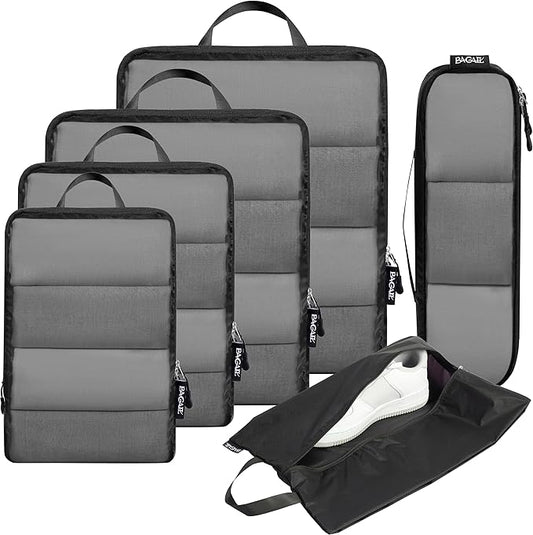 BAGAIL 6 Set Ultralight Compression Packing Cubes Packing Organizer for Travel Accessories Luggage Suitcase Backpack