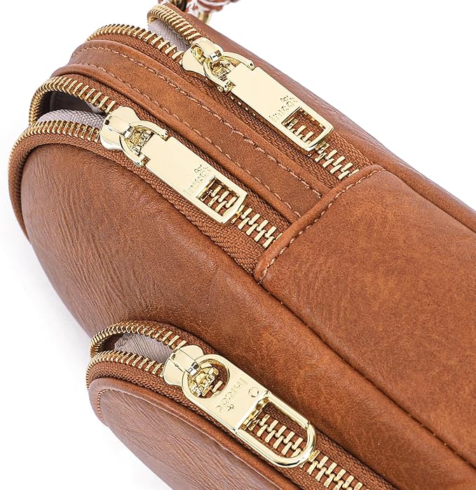 INICAT RFID Blocking Sling Bag Anti Theft Crossbody Bags Women Valentine's Day Gifts Travel Purses Vegan Leather