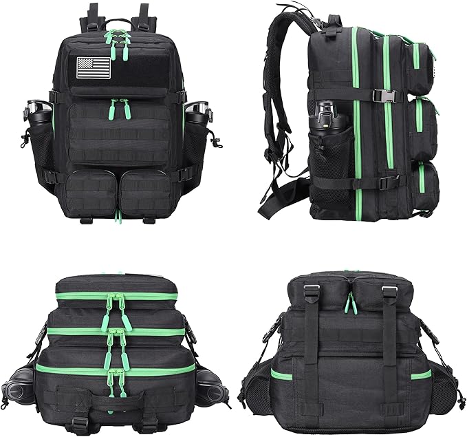 55L Tactical Backpack Heavy Duty Military Rucksack Molle Backpack 3 Day Assault Pack for Work Outdoors