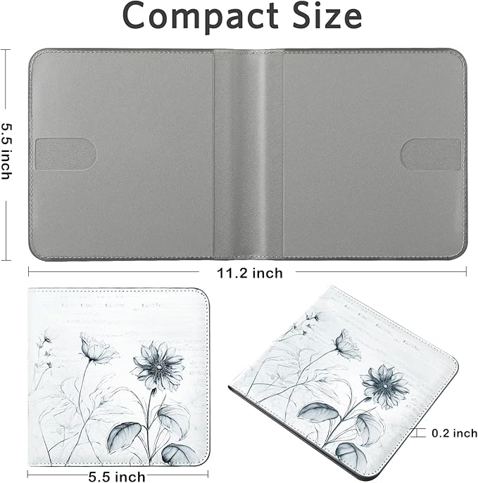 CoBak Car Registration and Insurance Holder - Men and Women Small Lightweight Vehicle Glove Box Car Organizer, Auto Truck Comparment Accessories Case for Essential Document, Driver License (Sunflower)