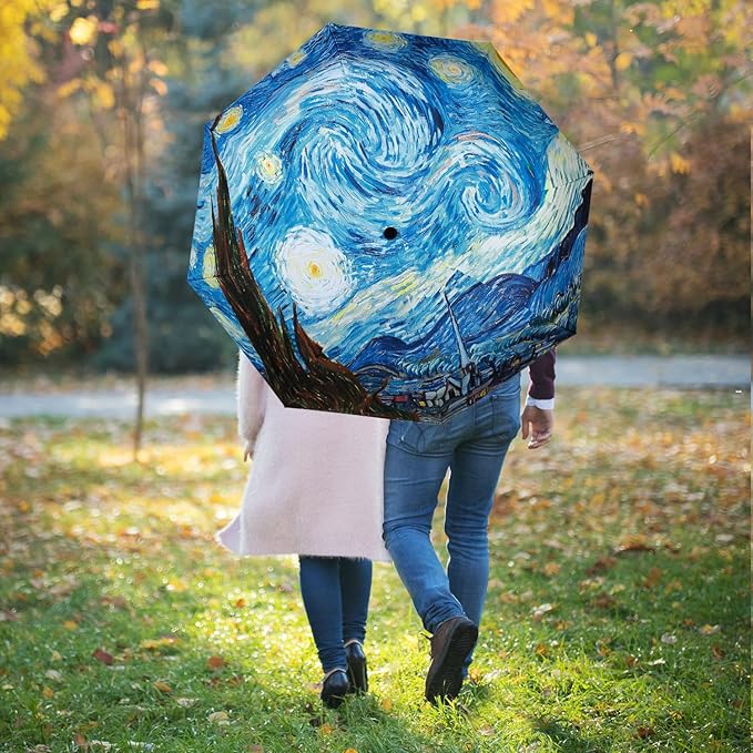 Umbrella, Pretty Umbrellas for Women and men, Ladies Umbrellas for Rain, Automatic Folding Umbrellas Open Close