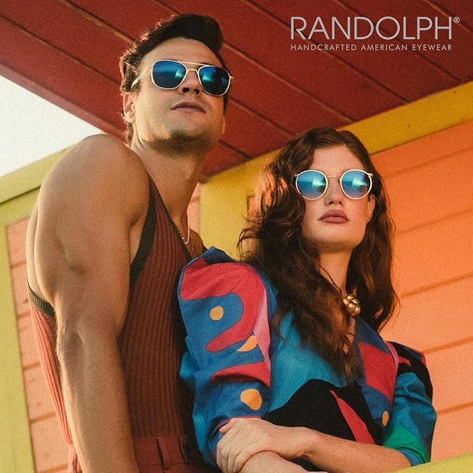 Randolph Eyewear Aviator Sunglasses for Men & Women – Non-Polarized & Polarized Lenses, 23k Gold UV Protection Sunglasses