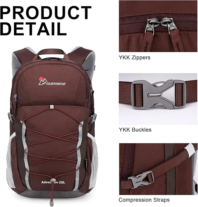 MOUNTAINTOP 25L/40L Hiking Backpack,Lightweight Travel Backpack for Men Women Outdoor Backpacking, Camping