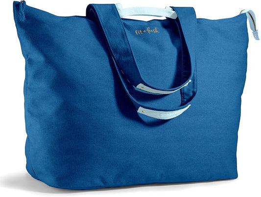 Fit & Fresh Large Beach Bag for Women - Extra Large Travel Tote With Pockets