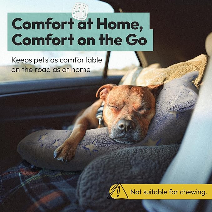 Dog Calming Pillow, Glow in The Dark Dog Put Head on, Soft Question Mark Pillows for Dogs, Kids, Adults, Washable Dog Bed Pillow, Cozy Dog Body Pillow Gifts (M Glow Blue)