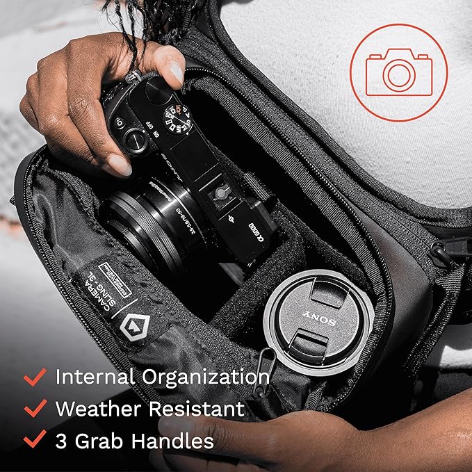 WANDRD ROGUE V1 3L Sling: Compact Camera Sling and Crossbody Bag with Fast Access, 3-Way Carry– Lightweight Everyday Bag Great for Travel, Photography, and Daily Use (Dallol Yellow)