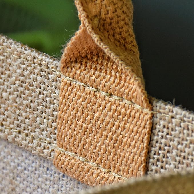 15PCS burlap tote bags jute bridesmaid gift Handbags13.8×5.5×10.5 inch