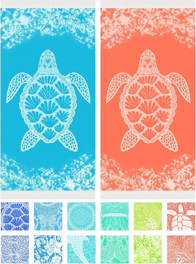 Thin Turkish Beach Towel Lightweight Soft Cotton Extra Large XL Oversized Sand Free Sandproof Absorbent Quick Dry Towels Cloud Bath Pool Travel Compact Essentials Accessories for Adult Gifts