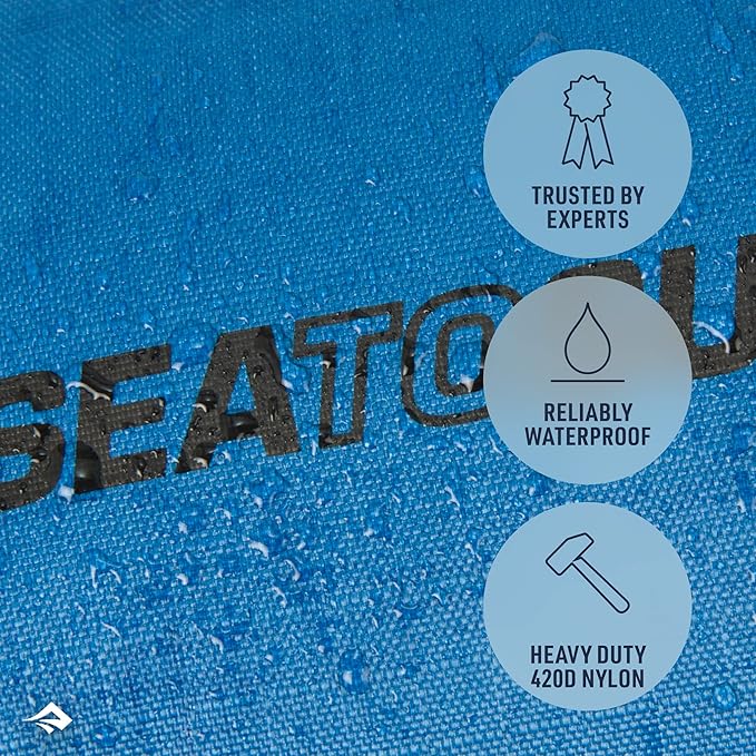 Sea to Summit Big River Dry Bag, Heavy-Duty Dry Storage, 8 Liter, Surf Blue
