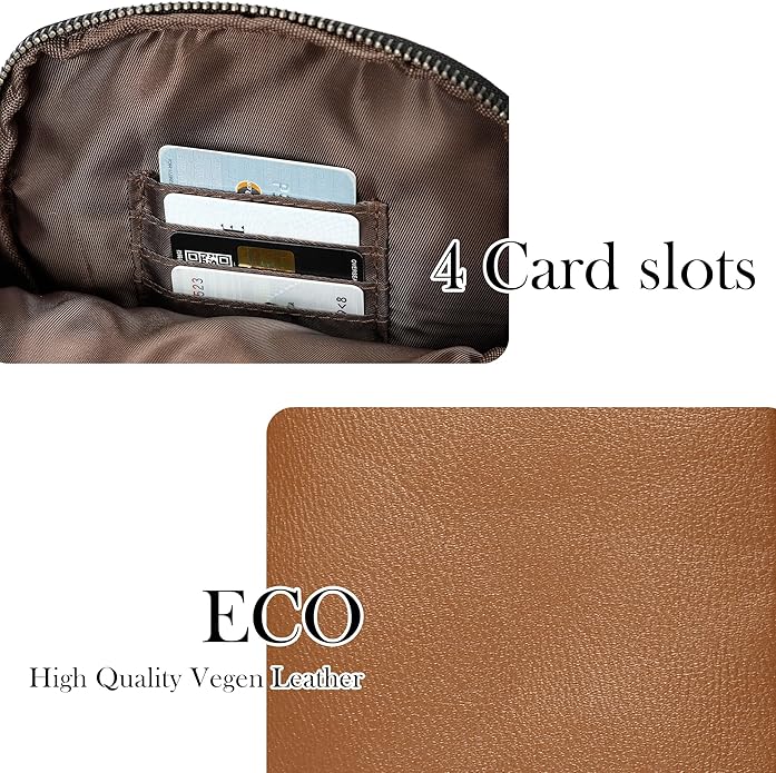 INICAT Travel Small Crossbody Sling Bags Women Cross Body Purses Passport Holder Vegan Leather Fanny Packs Birthday Gifts