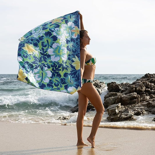 Elite Trend Microfiber Beach Towel for Adults with Bag - Extra Large 78x35 inch Lightweight Sand Free Quick Dry Towel for Travel, Swimming, Yoga, Camping