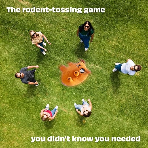 DSS Games Gimme That Muskrat: A Rodent-Tossing Party Game [Hot Potato, Inside or Outside Family Activity, Adult Game Evening, White Elephant Gift, Stocking Stuffer]