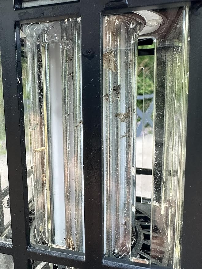 PIC Solar Bug Zapper, Cordless Patio Lantern, 600V Zapping Grid, 2 In 1 Light Mode with LED Flame Effect, Wide 1/2 Acre Coverage, Weatherproof, Auto On/Off, Showstopping Fly Trap Design, Pack of 2