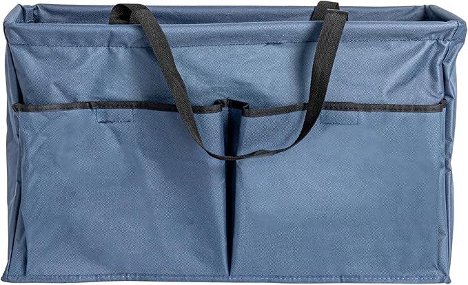 Household Essentials Blue Krush Container All-Purpose Utility Tote with Pockets