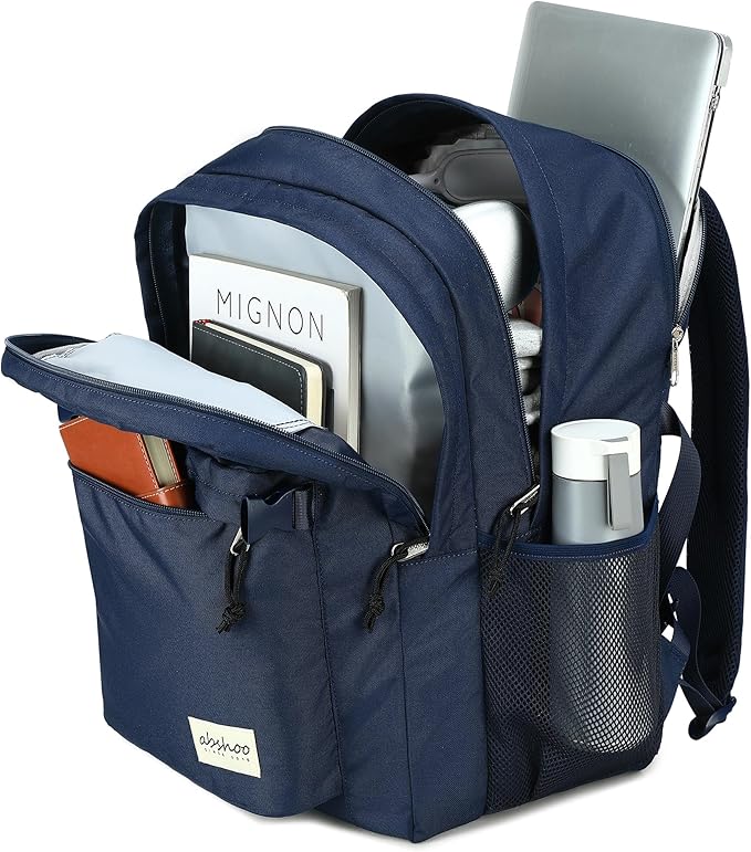 abshoo 29L Backpack for School College Bookbag Middle High School Backpacks Casual Daypack Travel Backpack (Navy)