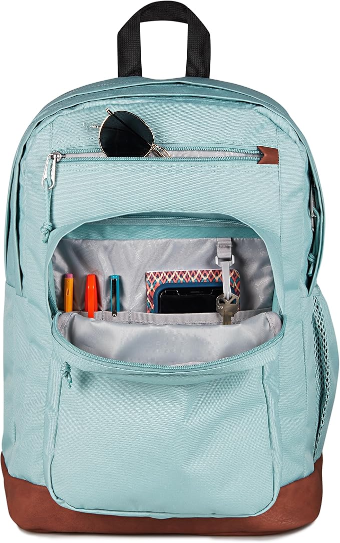 JanSport Cool Backpack with 15-inch Laptop Sleeve, Large Computer Bag Rucksack with 2 Compartments, Ergonomic Straps, Faded Sage