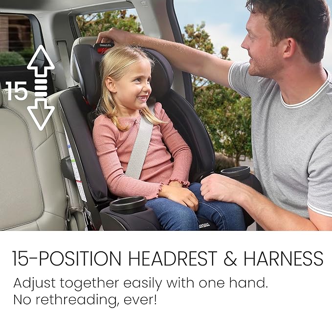 Britax One4Life All in One Convertible Car Seat, 3 in 1 Car Seat & Booster Seat with Easy ClickTight Installation, Extended Rear Facing Capacity, and Breathable SafeWash Fabrics —Raven Black
