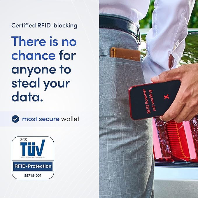 TRAVANDO Mens Wallet with Money Clip AUSTIN RFID Blocking Bifold Credit Card Holder for Men with Gift Box