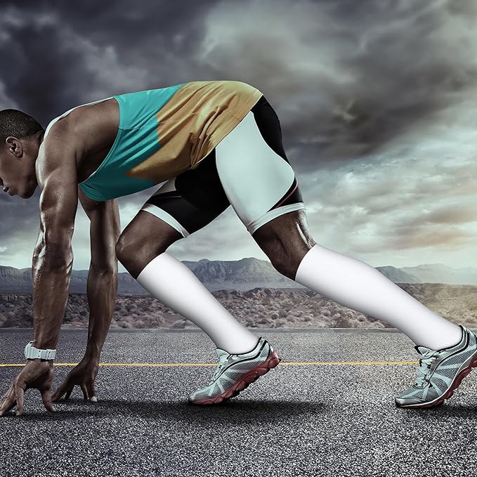 QUXIANG Copper Compression Socks for Women & Men Circulation (8 Pairs) - Best for Running Athletic Cycling - 15-20 mmHg