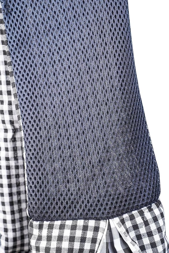 CYBERNOVA Small Pet Dog Cat Sling Carrier for 3-15lbs, with Pocket,Hand-Free Pet Bag Dog Cat Puppy Carry Bag for Travel and Walking Outdoor (Black and White Grid)
