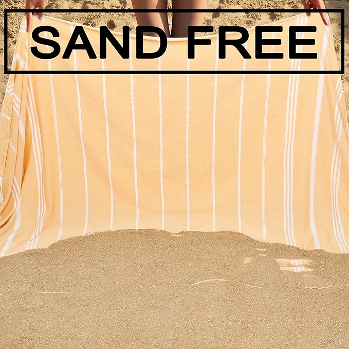 Beach Towel 2 Pack,Sand Free Beach Towels Oversized 39 x 72,Turkish Beach Towel Quick Dry Towel,Lightweight Pool Towels for Adults Travel Towel,Cool Beach Essentials Super Absorbent Towels