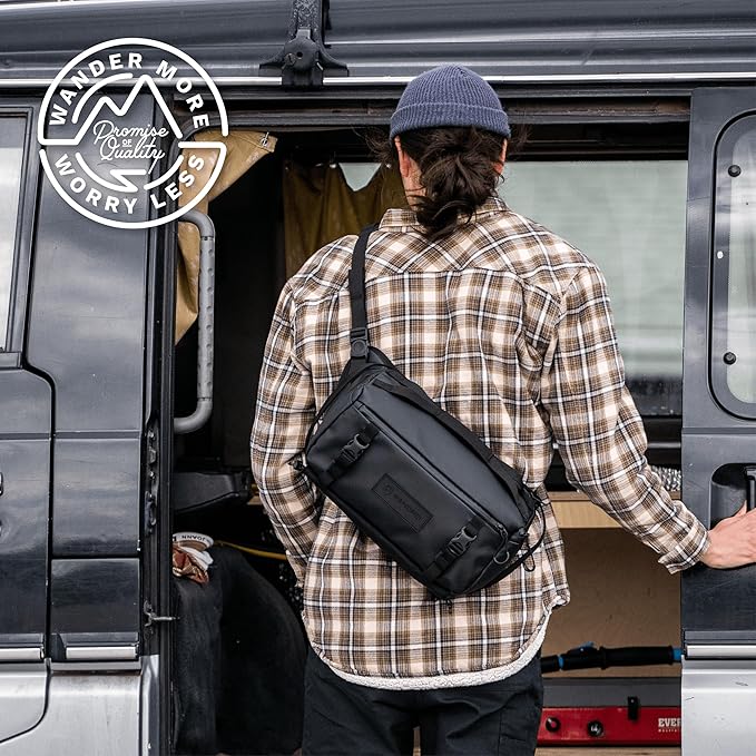 WANDRD ROGUE V1 9L Sling: Compact Camera Sling and Crossbody Bag with Fast Access, 3-Way Carry– Lightweight Everyday Bag Great for Travel, Photography, and Daily Use (Black)