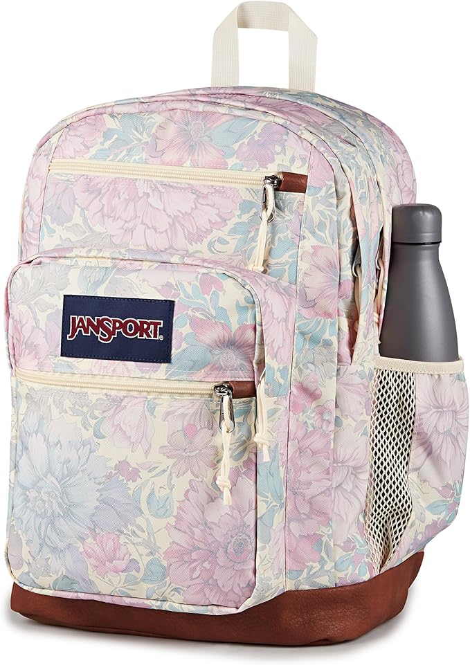 JanSport Cool Backpack with 15-inch Laptop Sleeve, Large Computer Bag Rucksack with 2 Compartments, Ergonomic Straps, Faded Tapestry