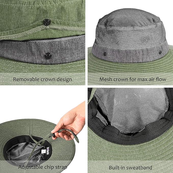 Solaris Sun Hat with Neck Flap, UPF 50 Sun Protection Lightweight Sun Cap for Men Women, Wide Brim Hat for Fishing Hiking