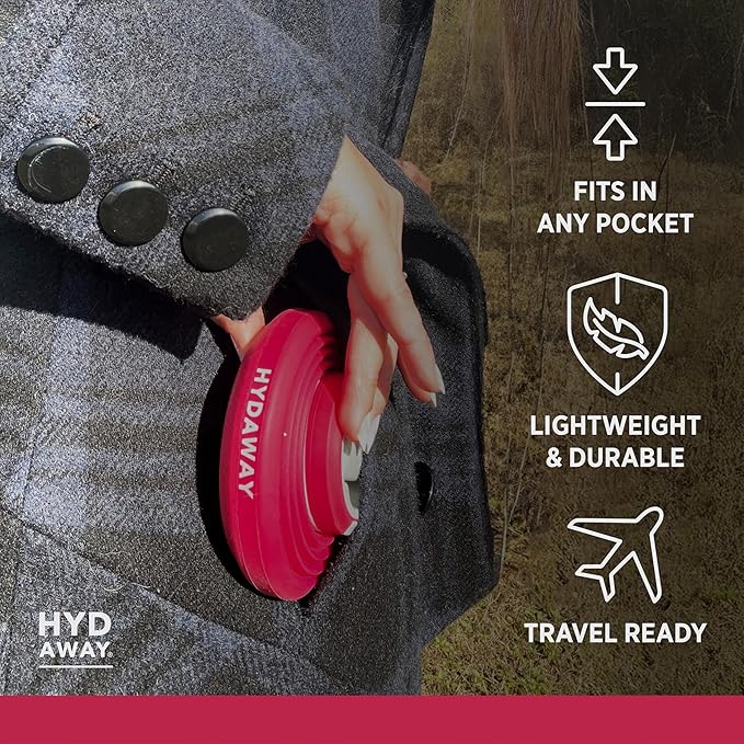 HYDAWAY 25oz Collapsible Water Bottle - BPA-Free, Leakproof, Lightweight, and Space-Saving - Perfect for Hiking, Travel, and All-Day Hydration