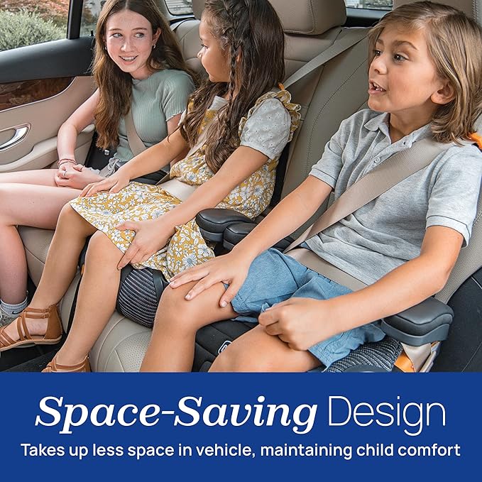 Chicco GoFit ClearTex Plus Backless Booster Car Seat, Latch Attachment, Quick-Release Latch Removal, Portable Car Booster Seat for Children at Least 4 Years Old and 40-110 lbs | Tropic/Green