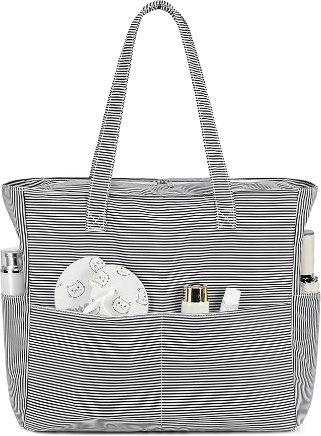 Bluboon Waterproof Beach Tote Pool Bags for Women Ladies Extra Large Carry On Bag With Wet Compartment for Weekender Travel