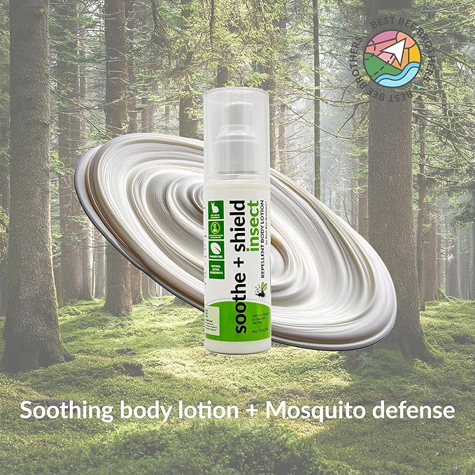 Best Bee Brothers, Soothe + Shield Insect Repellent - Body Lotion 4oz