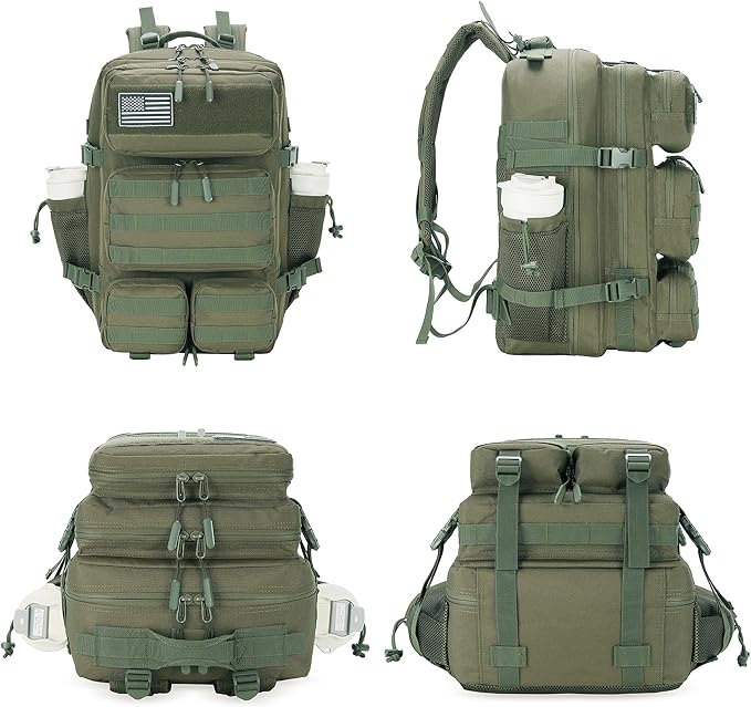 55L Tactical Backpack Heavy Duty Military Rucksack Molle Backpack 3 Day Assault Pack for Work Outdoors