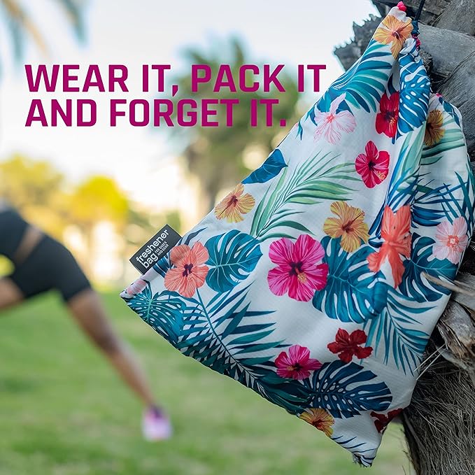 SmellWell Freshener Bag - Blue - The Ultimate Shoebag With Built In Activated Bamboo Charcoal Inserts for Odor Eliminating and Moisture Absorbing - Keep shoes and smaller gear fresh longer