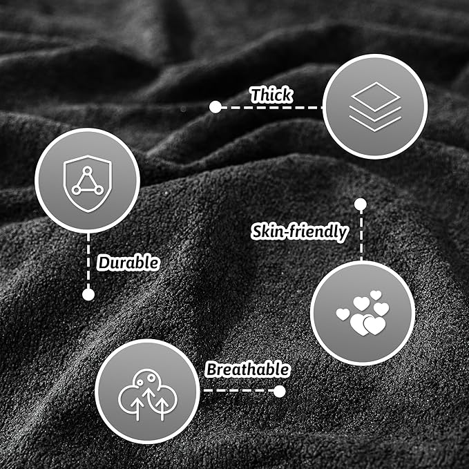 MEETSKY Couch Cover for 3 Cushion Sofa Washable, Cat Scratch Proof Sofa Covers, Furniture Protector Oversized L Shape Black Sofa Slipcovers Sectional Big Couch Covers for Dogs Pets, 71" x 150"